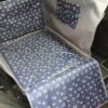 Mata samochodowa dla psa na połowę kanapy szara/kotwice na granacie - obrazek 3