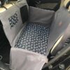 Mata samochodowa dla psa na 2/3 kanapy za kierowcą szara/konie na czarnym - obrazek 2