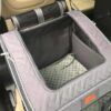 Transporter samochodowy dla kota lub dla małego psa szary - obrazek 7