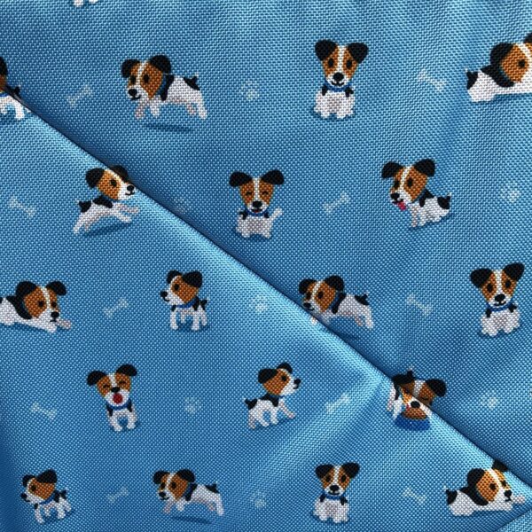 Mata samochodowa dla psa na przednie lub tylne siedzenie BOX profilowany szara/jack russell terrier - obrazek 5