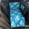 Mata samochodowa dla psa na połowę kanapy czarna/liście blue green - obrazek 4