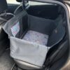 Mata samochodowa dla psa na 2/3 kanapy za kierowcą szara/szare niedźwiedzie