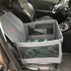 Mata samochodowa dla psa na przednie lub tylne siedzenie BOX z okienkami szara/liście palmy 3D - obrazek 3