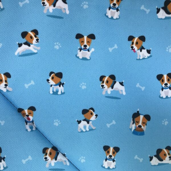 Mata samochodowa dla psa na przednie lub tylne siedzenie BOX z okienkami szara/jack russell terrier - obrazek 7