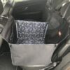 Mata samochodowa dla psa na jedno tylne siedzenie czarna/geoblack