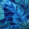 Mata samochodowa dla psa na jedno tylne siedzenie czarna/liście blue green - obrazek 4