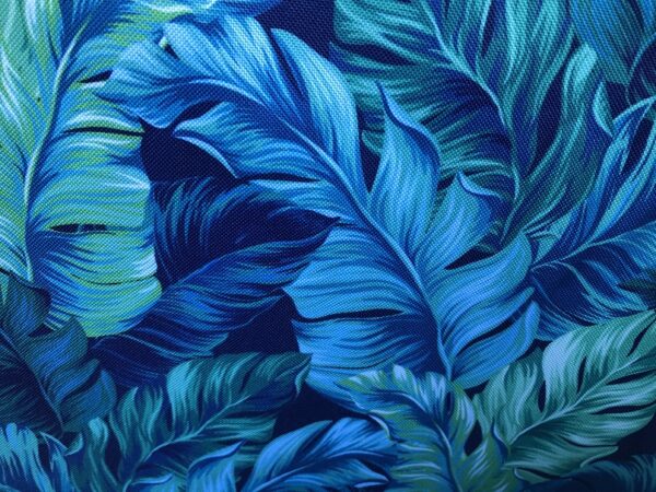 Mata samochodowa dla psa na jedno tylne siedzenie czarna/liście blue green - obrazek 4