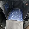 Mata samochodowa na 2/3 kanapy za kierowcą czarna/żaglówki - obrazek 5
