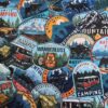 Mata samochodowa dla psa na całe tylne siedzenie z okienkiem z siatki szara/camping - obrazek 6