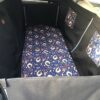 Mata samochodowa dla psa na całe tylne siedzenie z dzieloną przednią ścianą czarna/leśne lisy - obrazek 2