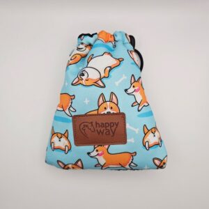 Saszetka na karmę lub smakołyki dualna - corgi