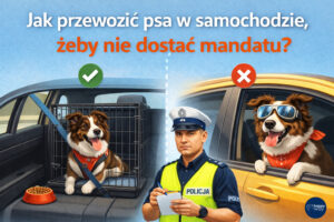 Jak przewozić psa w samochodzie, żeby nie dostać mandatu?