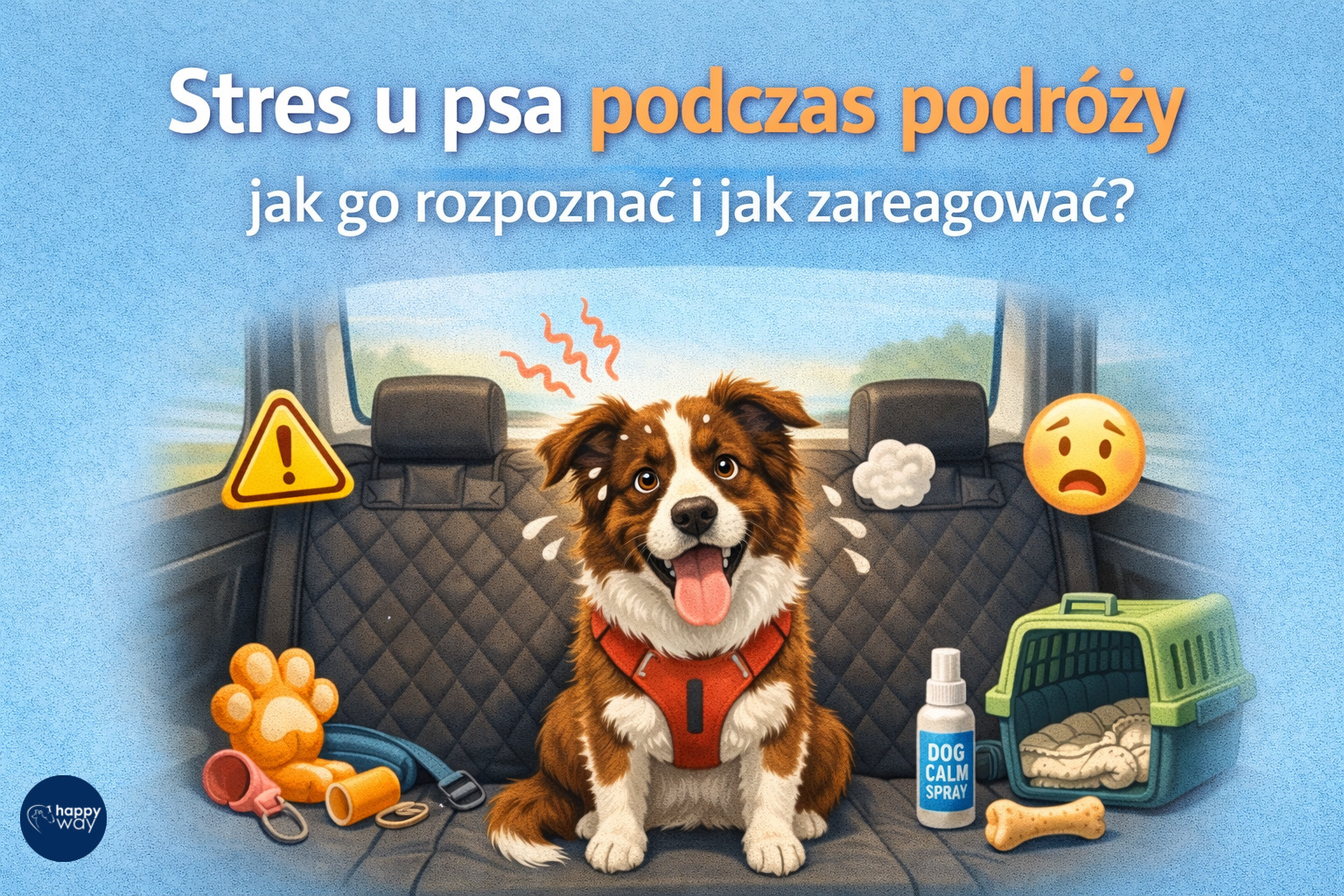 Stres u psa podczas podróży - jak go rozpoznać i jak zareagować?