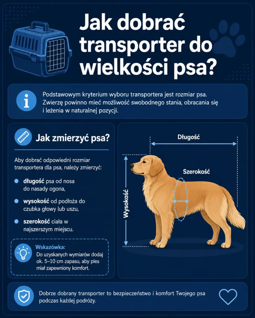 Transporter dla psa – jak dopasować do rasy i wielkości?