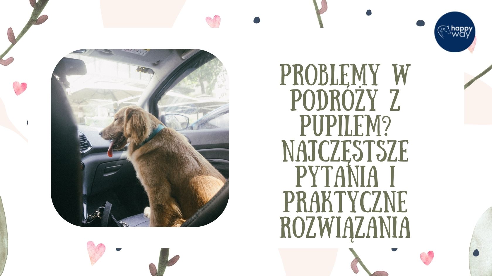 Problemy w podróży z pupilem? Sprawdź najczęstsze pytania i praktyczne rozwiązania dotyczące bezpieczeństwa, stresu, choroby lokomocyjnej i higieny.